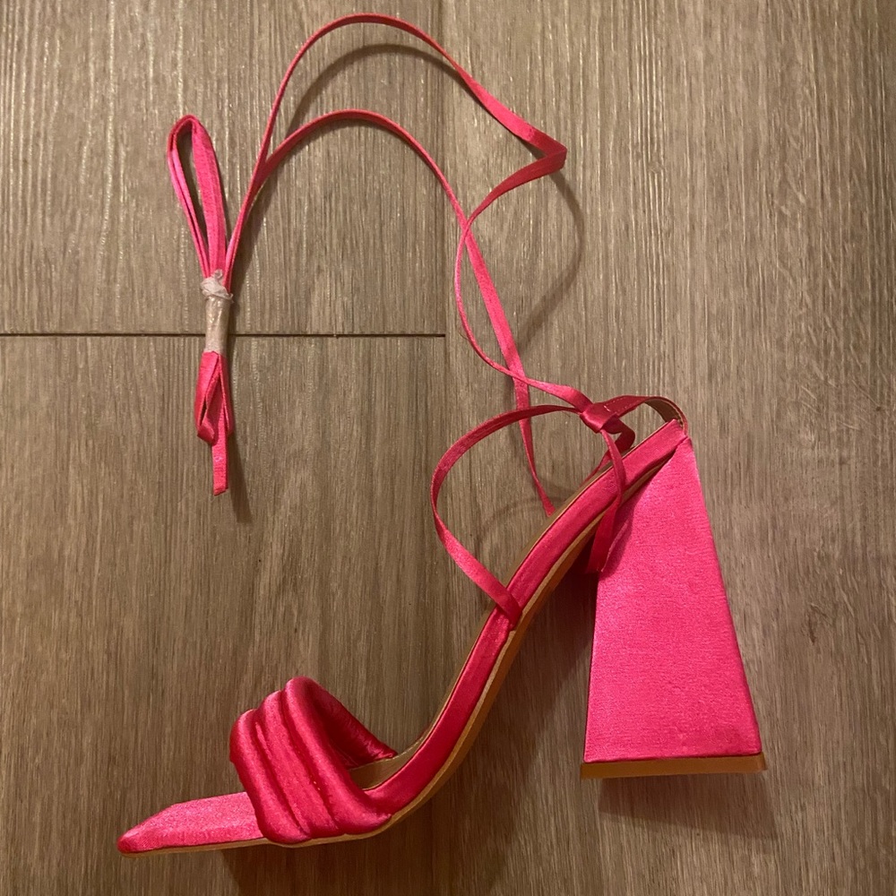 NWT Pink Block Heels